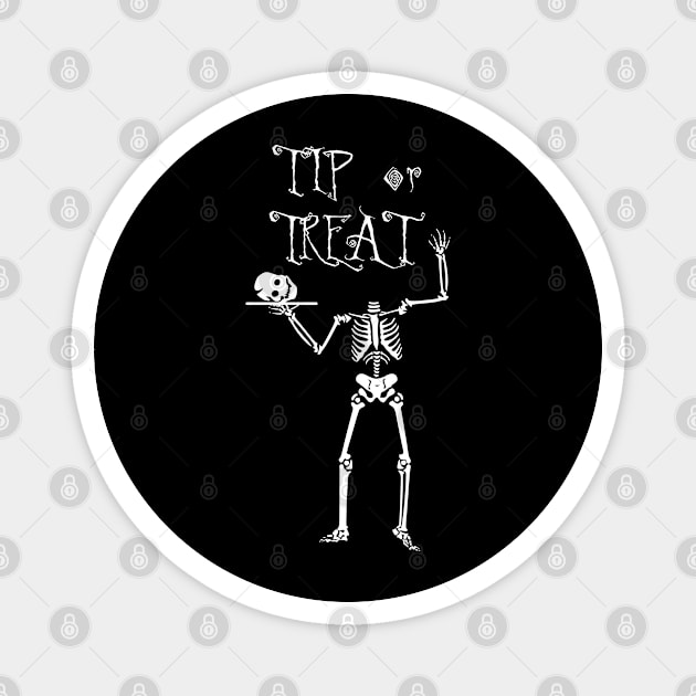 Halloween Skeleton Bartender Magnet by FlyingWhale369